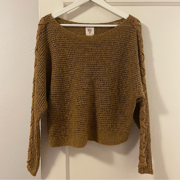 Billabong Chill Out Relaxed Loose Knit Sweater - Moss - Picture 3 of 9